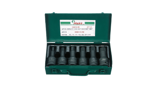 Picture of Hans Impact Hexagon Bit Socket Set 6 Pcs. - Metric Size