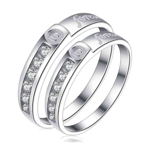 Picture of 925 Silver, Couple Ring- CS-049