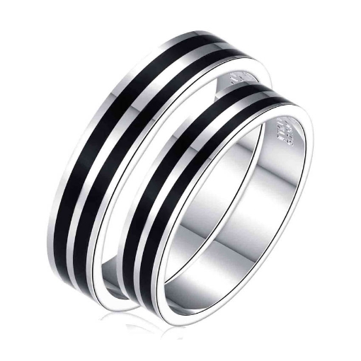 Picture of 925 Silver, Couple Ring- CS-050