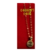 Picture of 18K Saudi Gold Necklace with Pendant, Chain 0.82g, Pendant 0.66g, Size 18", 2805N4F