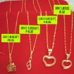 Picture of 18K Saudi Gold Necklace with Pendant, Chain 1.0g, Pendant 0.32g, Size 16", 2805N4H