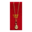 Picture of 18K Saudi Gold Necklace with Pendant, Chain 0.9g, Pendant 0.44g, Size 16", 2805NFBBH