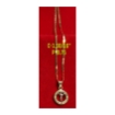 Picture of 18K Saudi Gold Necklace with Pendant, Chain 0.96g, Pendant 0.78g, Size 18", 2805UP