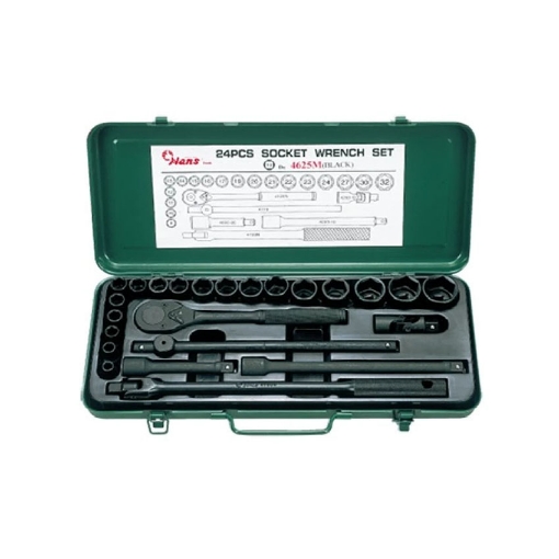 Picture of Hans 1/2" Drive 25Pcs. Impact Socket Wrench Set, #4625