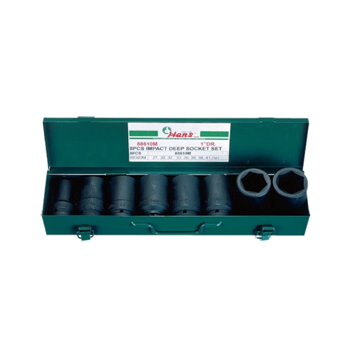 Picture of Hans 1" Drive 8 Pcs. Deep Impact Socket Set-Metric Size, 88610M