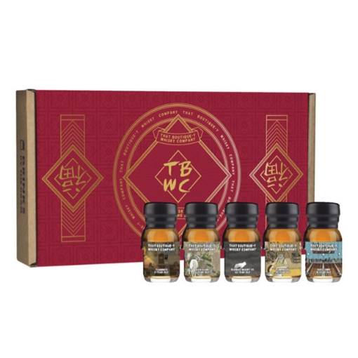 Picture of That Boutique-y Whisky Company Red Envelope Whisky Dram Set 5 Whiskies: 30ml, THATBOTIQUEDRAMSET