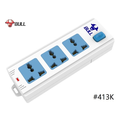 Picture of Bull Extension Board 3 Gang Rewireable with Switch, 413K