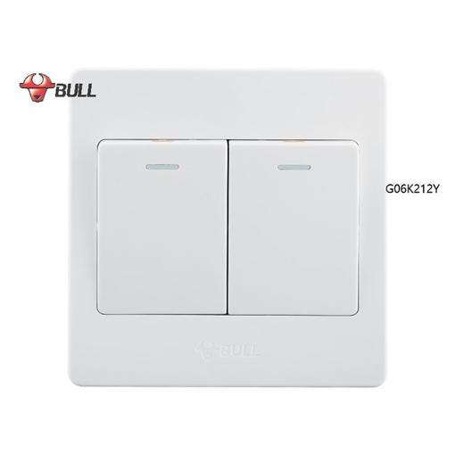 Picture of Bull 2 Gang 3 Way Switch Set (White), G06K212Y