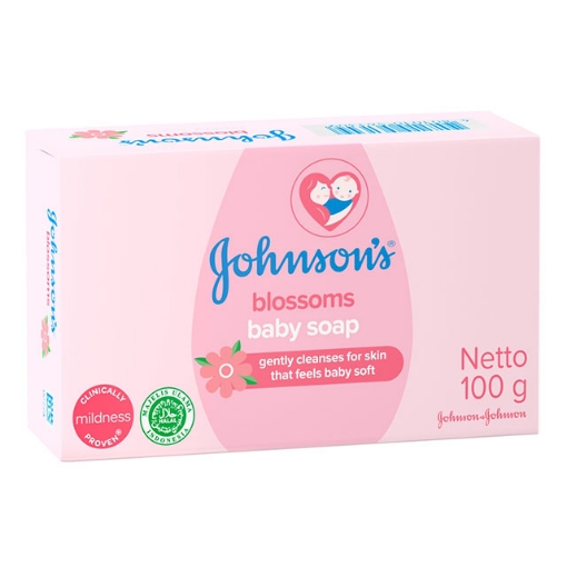 Picture of Johnson's Baby Soap Blossoms Pink 100g, JOH95Y