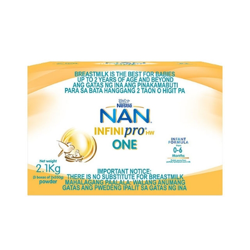 Picture of Nestle NAN InfiniPro HW One Infant Formula for 0-6 Months 2.1 kg, NANONE2.1