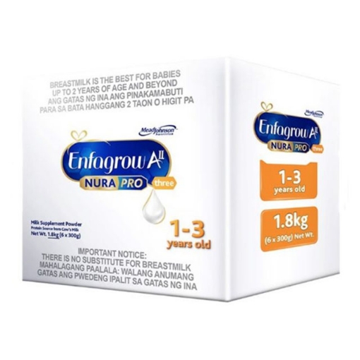 Picture of Enfagrow AII Nurapro Three Milk Supplement Powder for 1-3 years old 1.8kg, ENFAGROWTHREE1.8