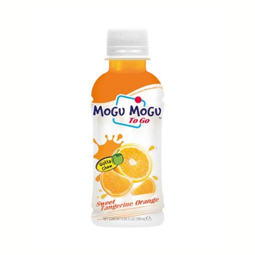 Picture of Mogu Mogu To Go Nata De Coco Juice Sweet Orange 180 ml 6 pcs, MOG26