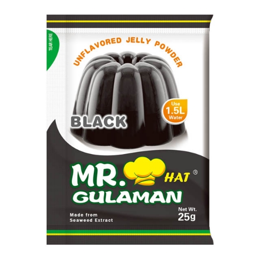 Picture of Mr. Hat Gulaman Powder Black 10's (25g), MRH15