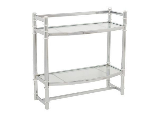 Picture of Zenith studio "no tools" wall shelf  chrome & glass