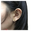 Picture of 18K - Saudi Gold Jewelry 4 Leaf Clover Earrings