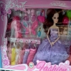 Picture of Barbie Doll Set with Clothes and 2 Barbie Doll for Girls, BDSC2