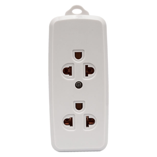 2+1 Gang Outlet with Ground