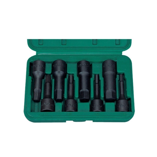 Picture of Hans 1/2" DR. 8 Pcs. Hex Bit Socket Sets - Inches Size