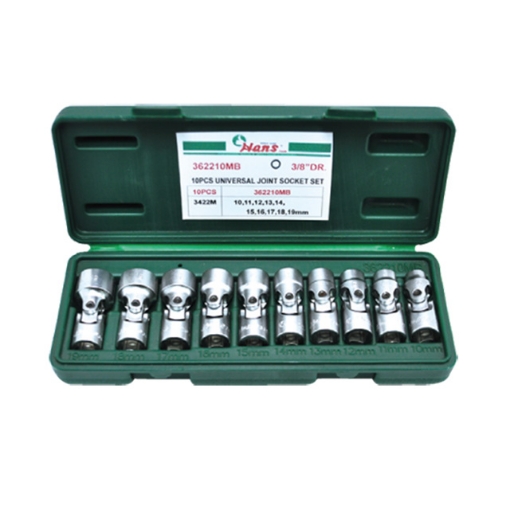 Picture of Hans 10 Pcs. Universal Joint Socket Set