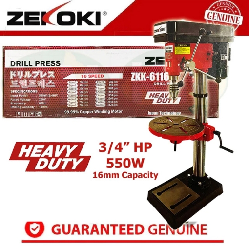 Picture of ZEKOKI 16mm DRILL PRESS 550W ZKK-6116DP