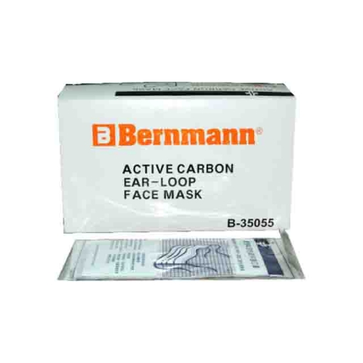 Picture of BERNMANN 4-Ply Latex-Free Active Carbon Face Mask 50 Pieces Per Box B-35055