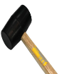 Picture of  LOTUS Rubber Mallet B/W ,LTHT240RMX